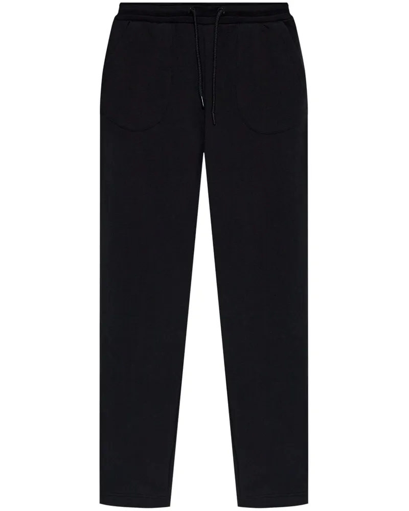 Emporio Armani Jogginghose mit Logo-Applikation - Schwarz Schwarz