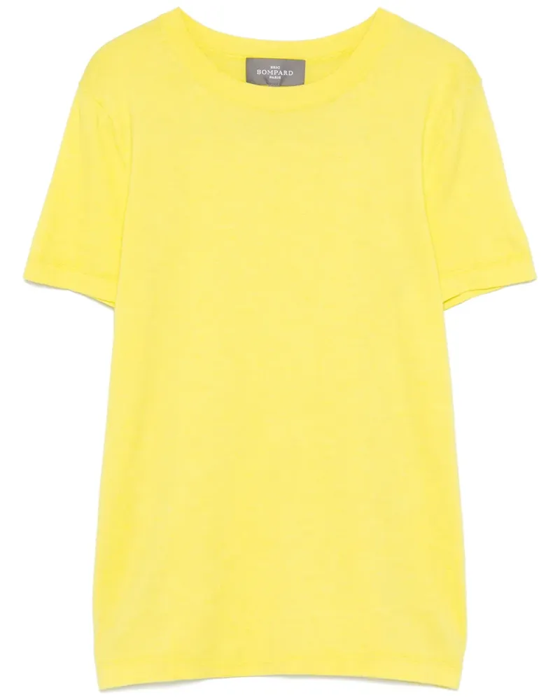 Eric Bompard Fein gestricktes T-Shirt - Gelb Gelb