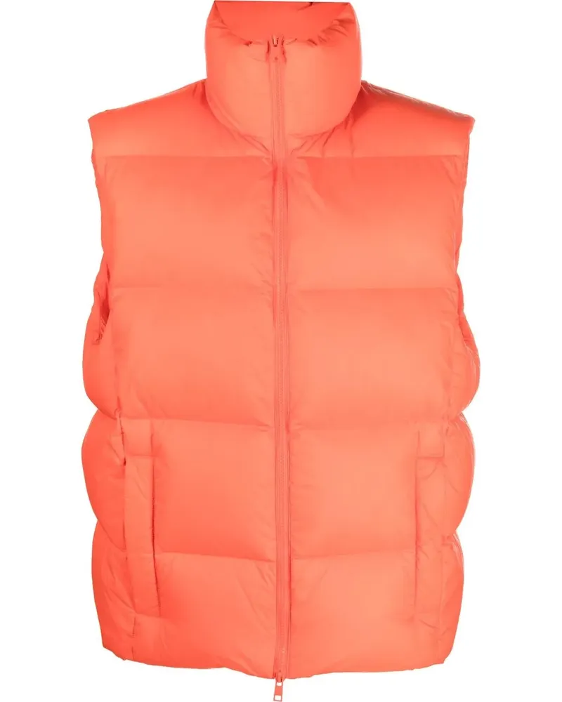 MSGM Gefütterte Weste mit Reißverschluss - Orange Orange