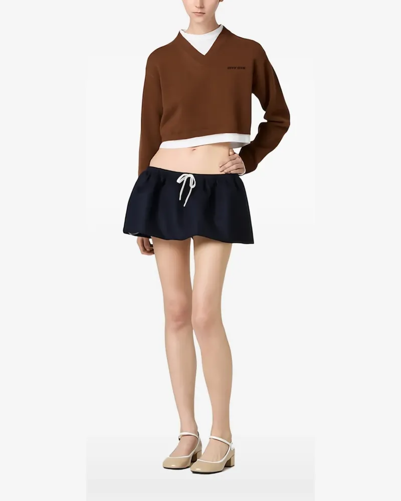 Miu Miu Cropped-Pullover - Braun Braun