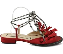 Sandalen mit Riemchen - Rot