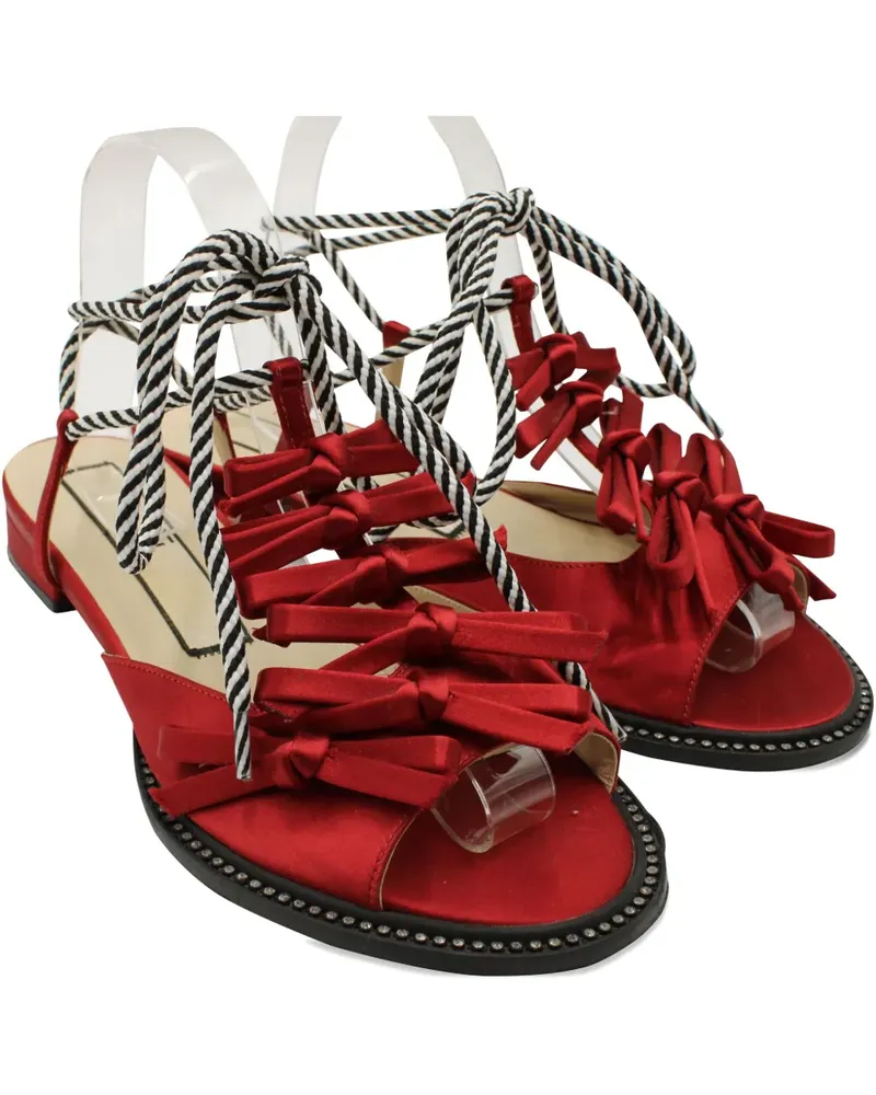 N° 21 ankle-tie bow sandals - Rot Rot