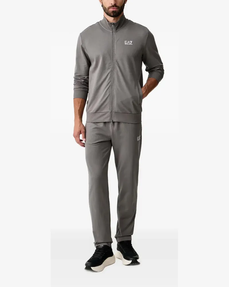 EA7 Jogginganzug mit Logo-Print - Grau Grau