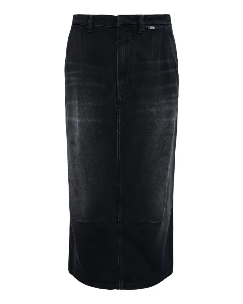 Maison Margiela denim midi skirt - Schwarz Schwarz