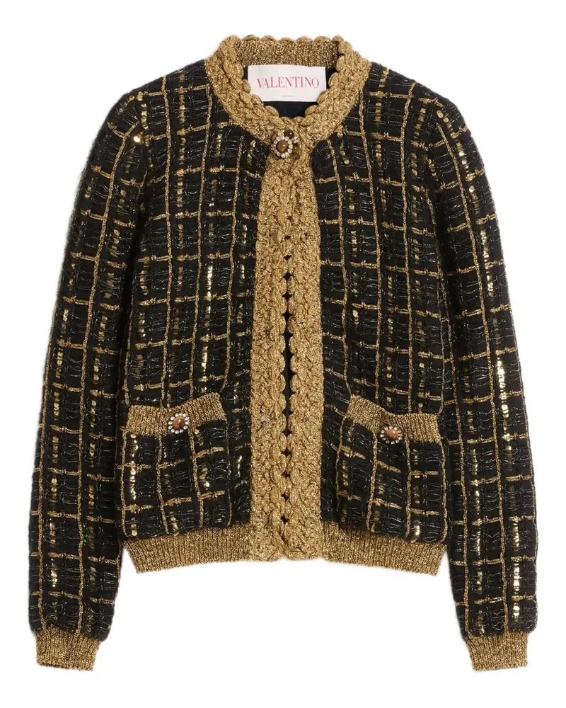 Valentino Garavani Cardigan mit Pailletten - Braun Braun