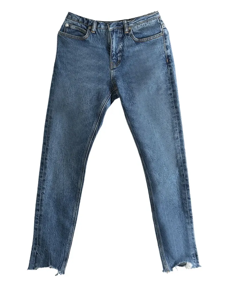 Alexander Wang frayed-hem jeans - Blau Blau