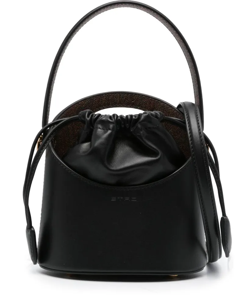 Etro Mini Saturno Beuteltasche - Schwarz Schwarz