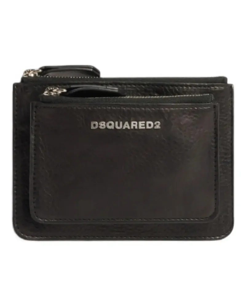 Dsquared2 Portemonnaie mit Logo - Schwarz Schwarz