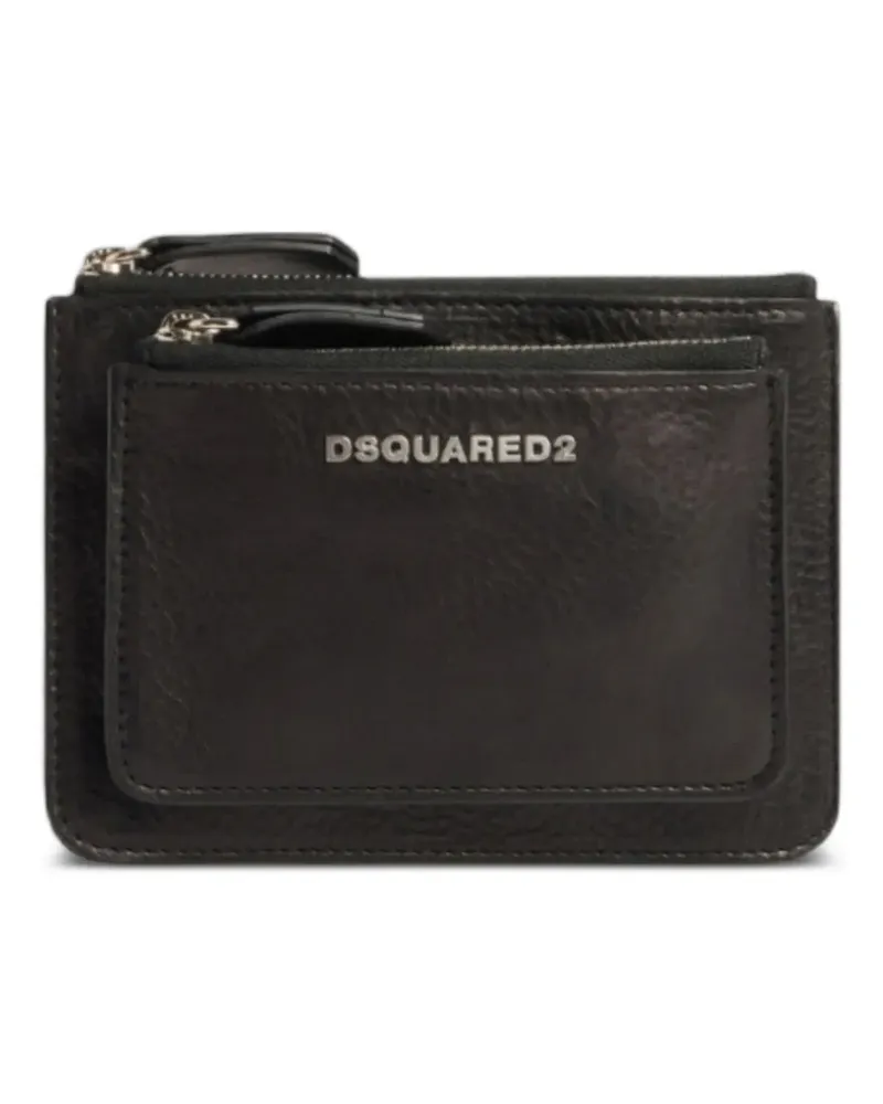 Dsquared2 Portemonnaie mit Logo - Schwarz Schwarz