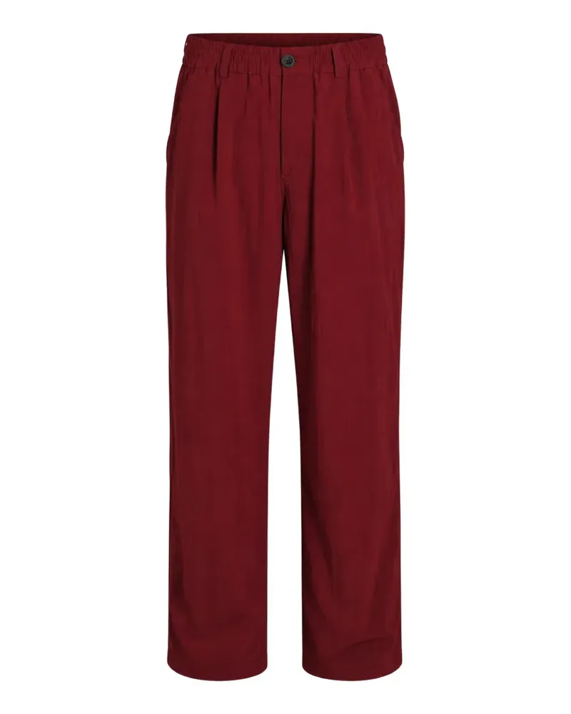 PAURA Gerard pleated elasticated-waist trousers - Rot Rot