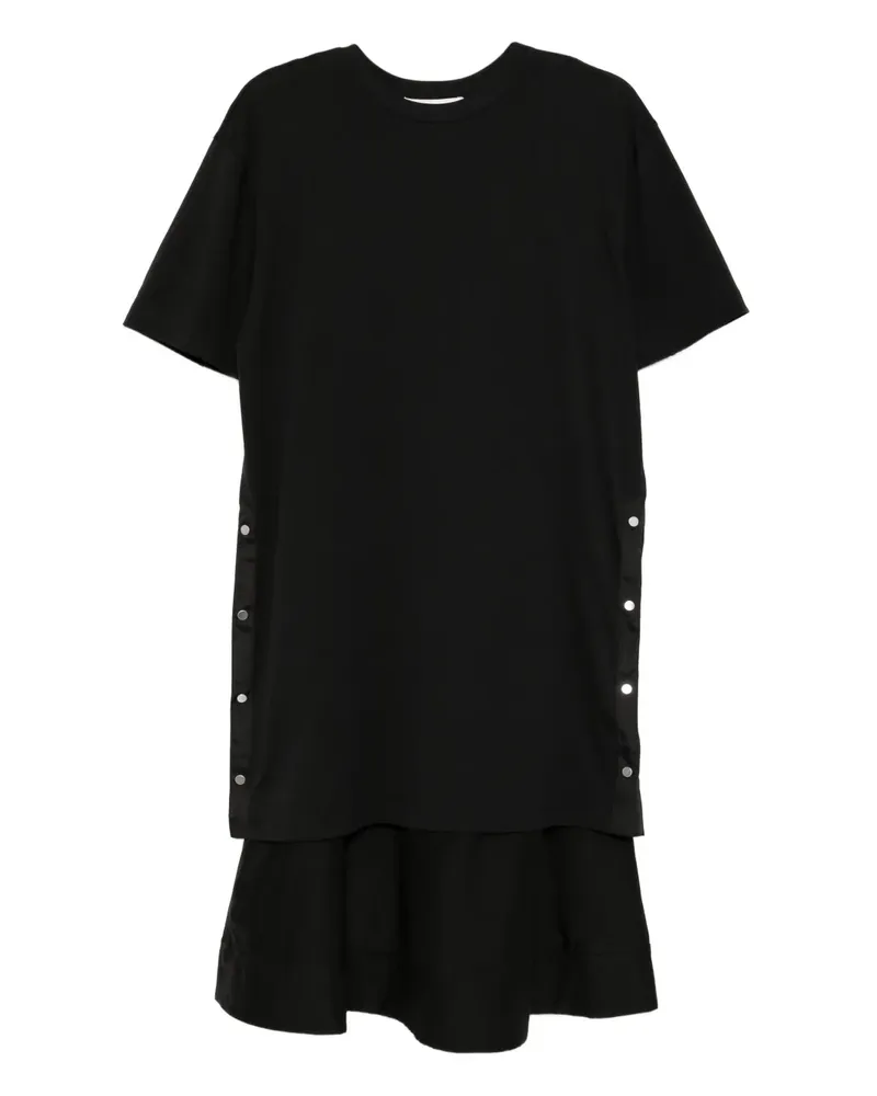 3.1 phillip lim Kurzärmeliges Kleid mit rundem Ausschnitt - Schwarz Schwarz