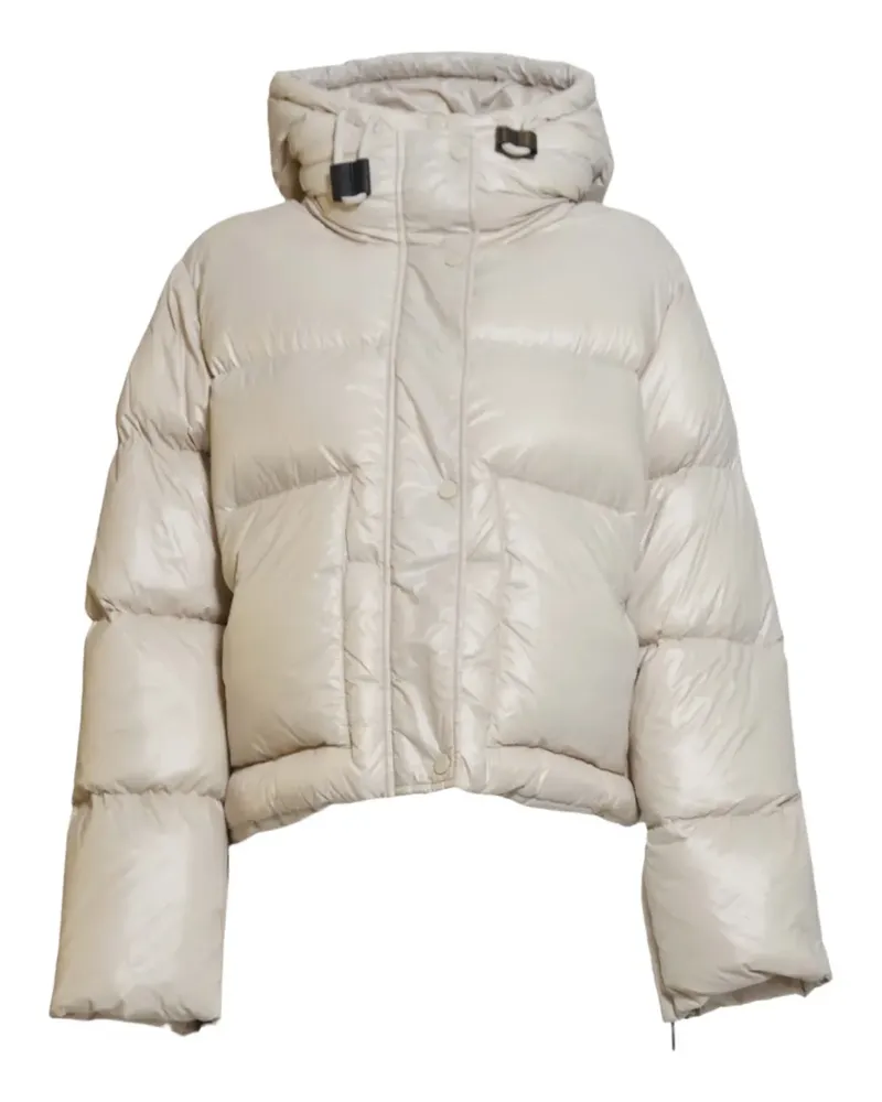 SOLOTRE hooded puffer jacket - Nude Nude
