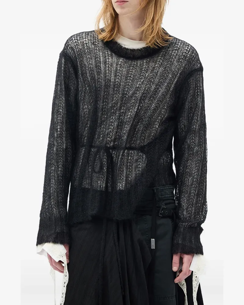 Ann Demeulemeester Levar Pullover - Schwarz Schwarz