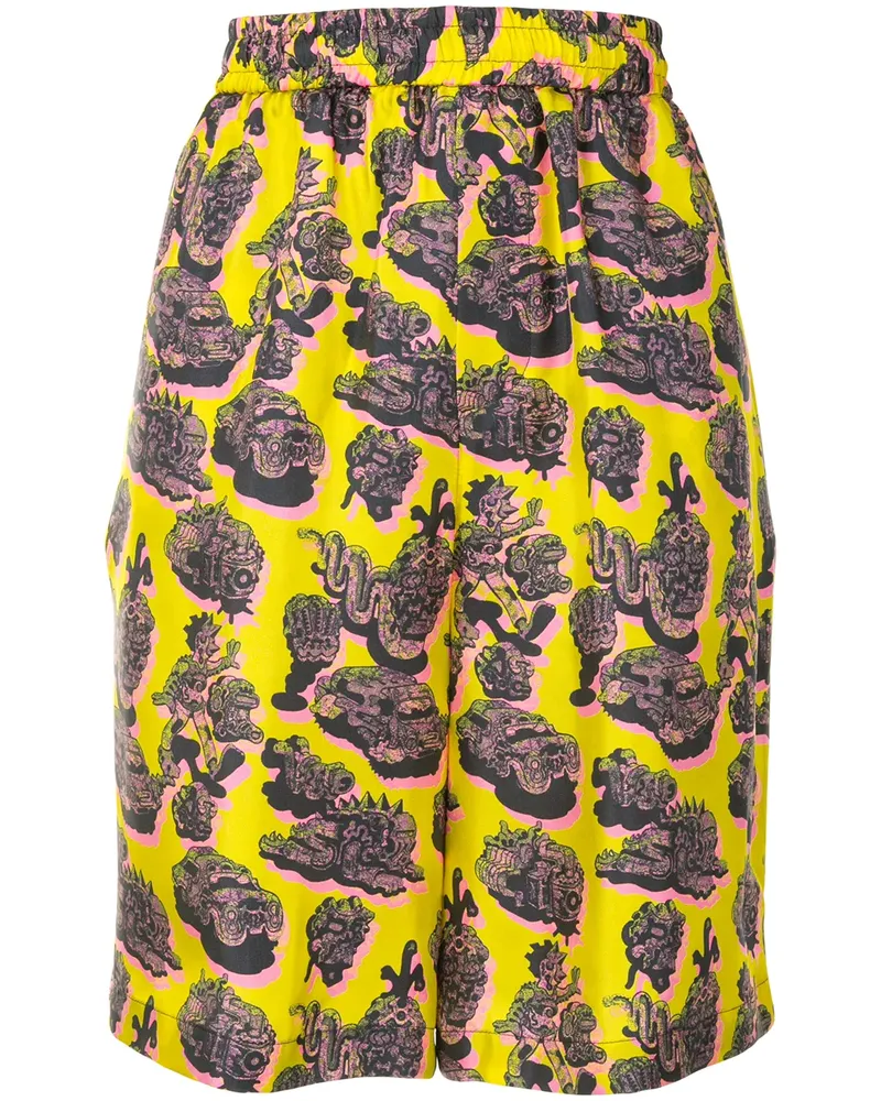 Stella McCartney Timothy' Seidenshorts - Gelb Gelb