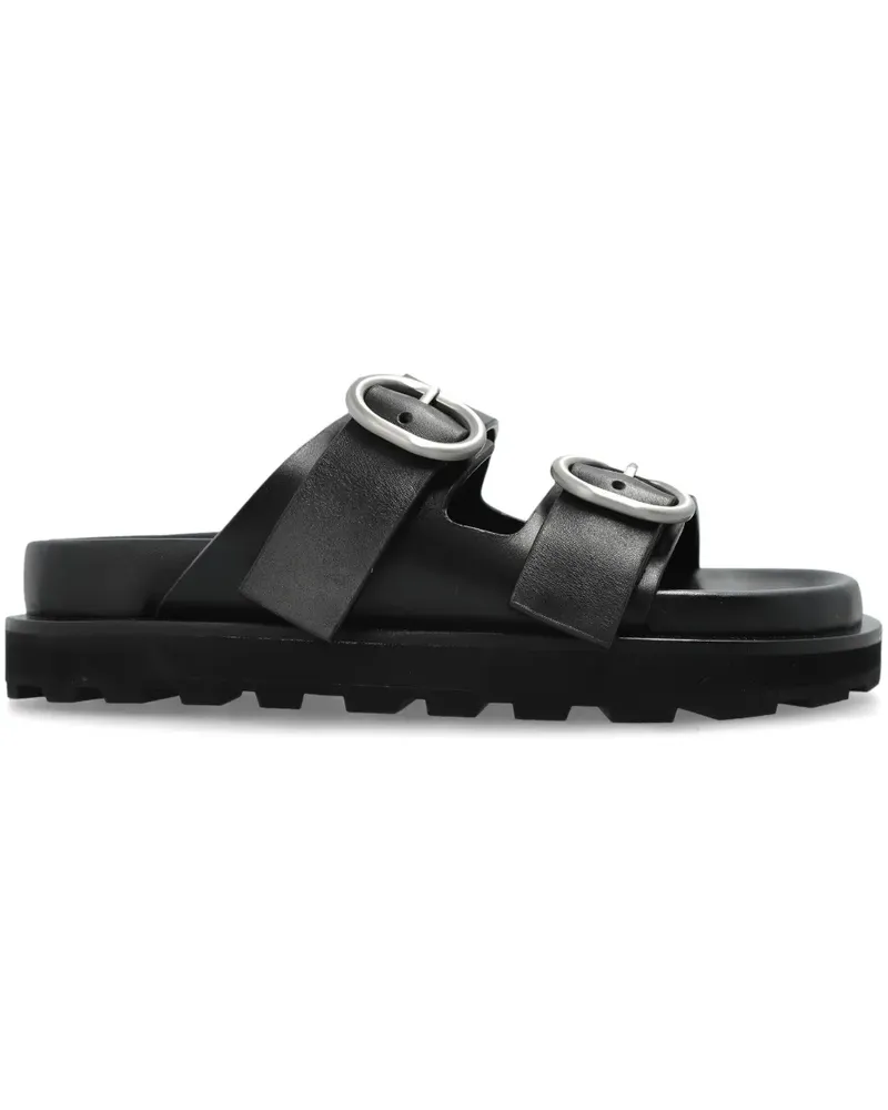 Jil Sander Sandalen aus Leder - Schwarz Schwarz