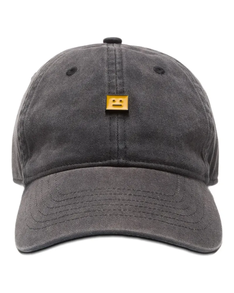 Acne Studios Baseballkappe mit Logo-Patch - Schwarz Schwarz