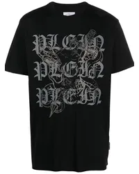 Philipp Plein T-Shirt mit Logo-Print Schwarz