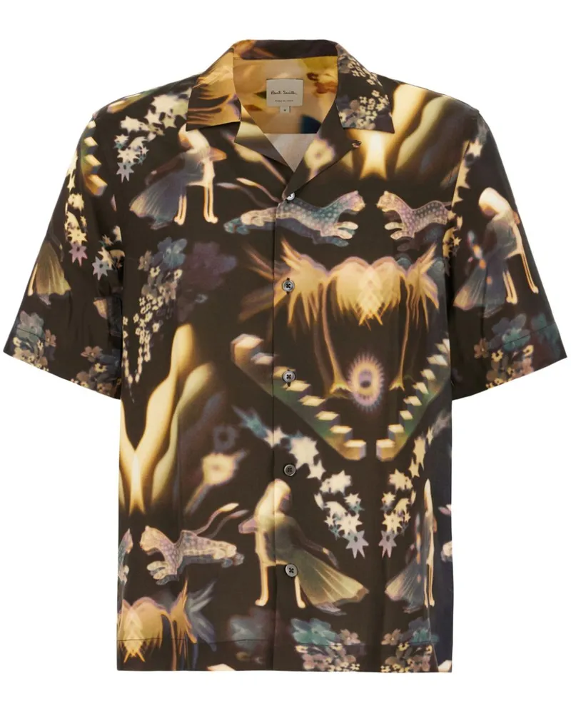 Paul Smith Hemd mit Print - Schwarz Schwarz