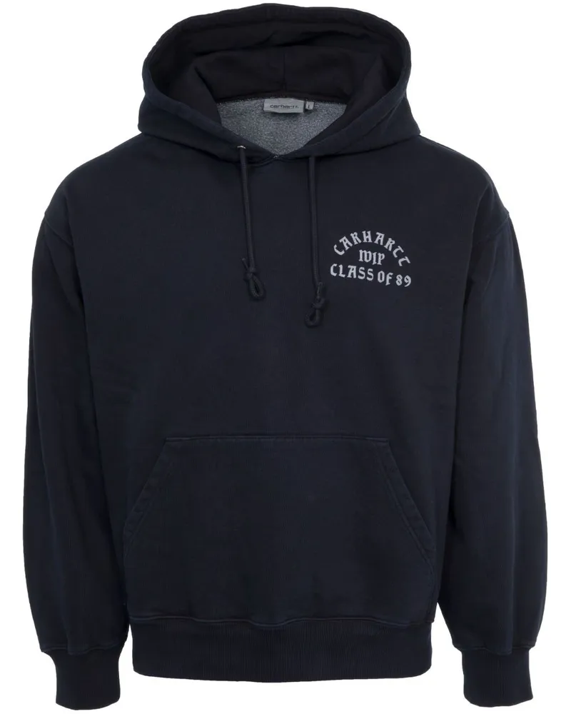 Carhartt WIP Class of 89 Hoodie mit Kordelzug Blau