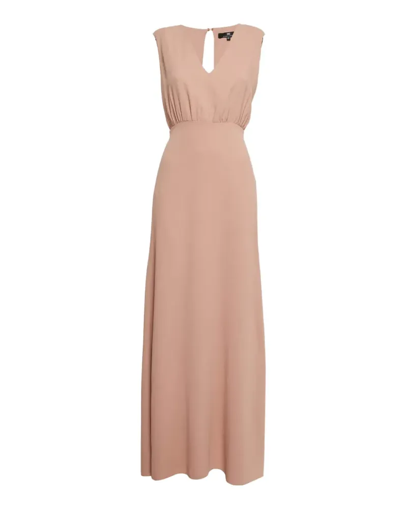 Elisabetta Franchi Ärmelloses Maxikleid - Nude Nude