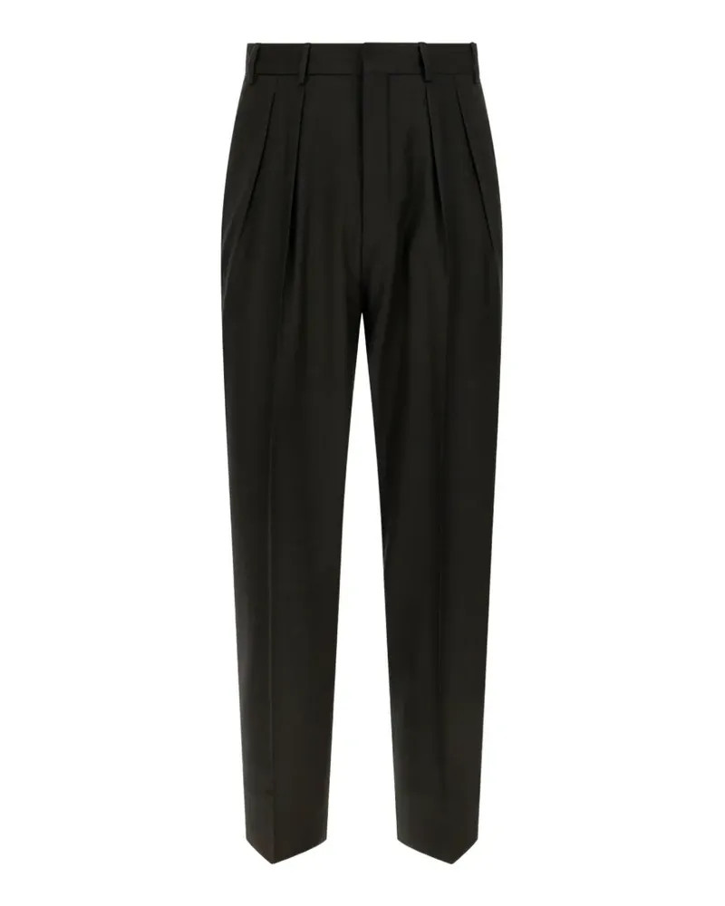 Corneliani pleated tailored trousers - Schwarz Schwarz