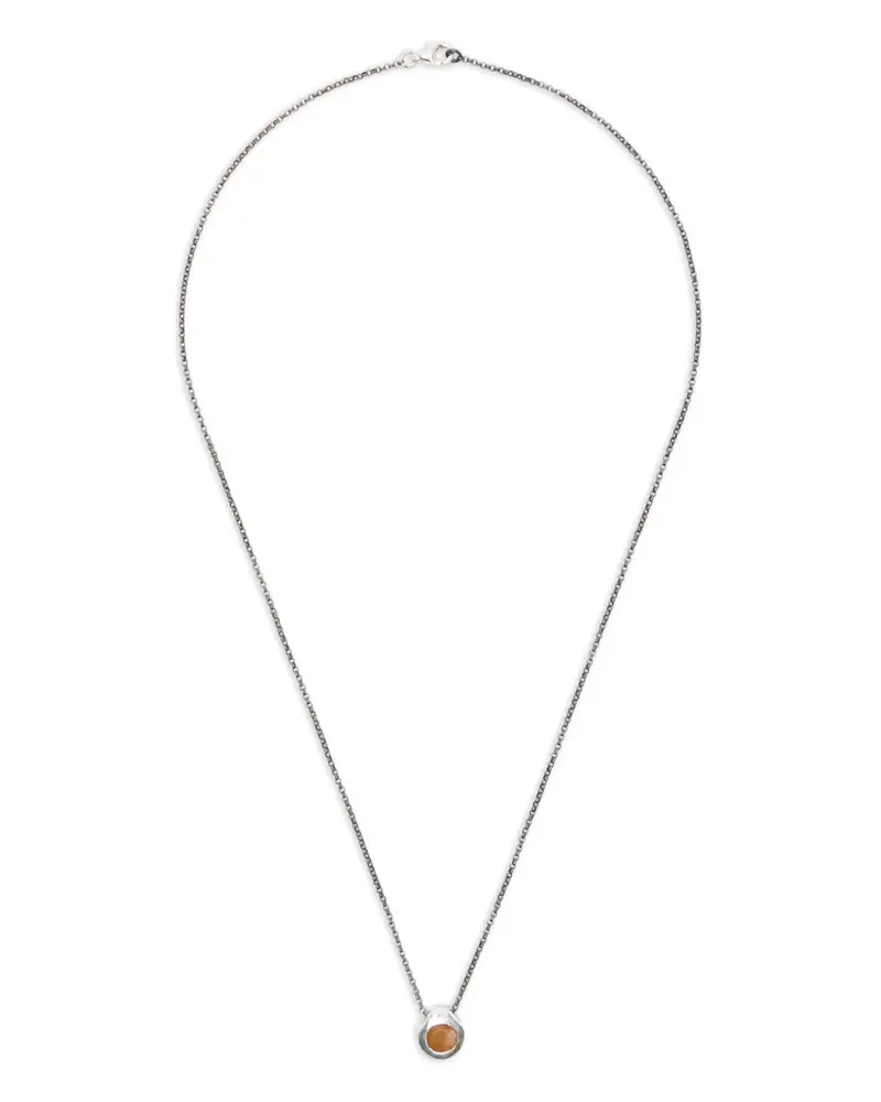 Rosa Maria Halskette aus Sterlingsilber mit Quarz Silber