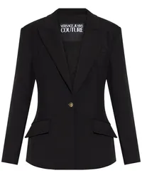 Versace Jeans Blazer mit Barock-Schnalle Schwarz