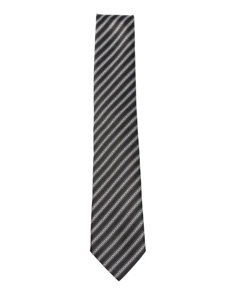 Ermenegildo Zegna striped tie - Schwarz Schwarz