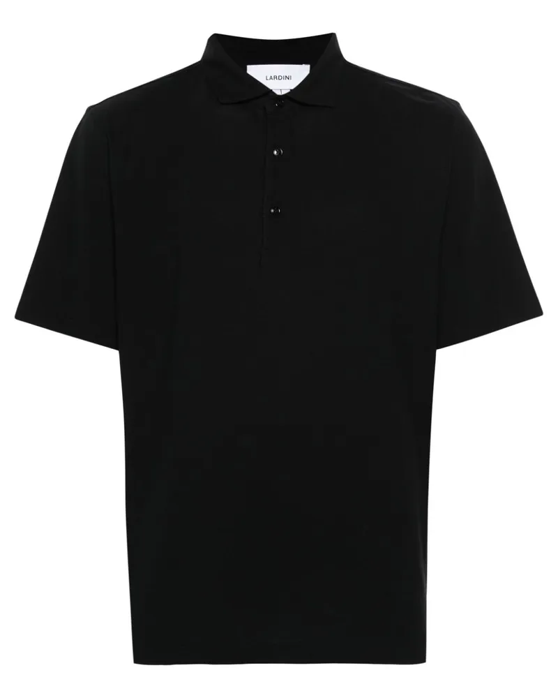 LARDINI Poloshirt aus Jersey - Schwarz Schwarz