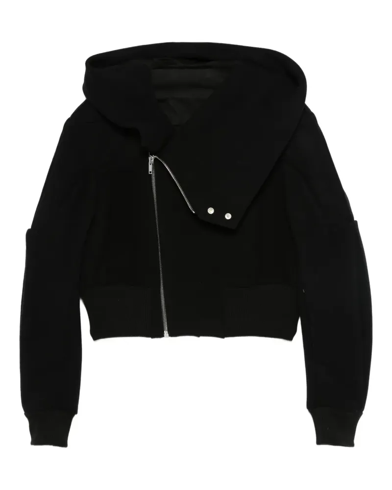 Rick Owens Kapuzenjacke mit Reißverschluss - Schwarz Schwarz