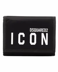 Dsquared2 Portemonnaie mit "Icon"-Print Schwarz