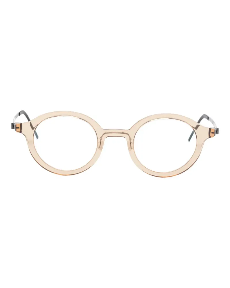 Lindberg Runde Brille aus Acetan - Nude Nude