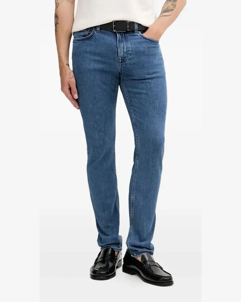 HUGO BOSS Jeans mit Logo-Patch - Blau Blau