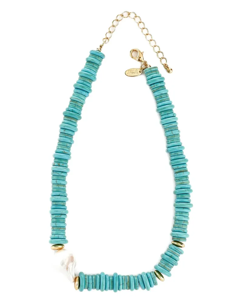 Kenneth Jay Lane Halskette mit Perlen - Blau Blau