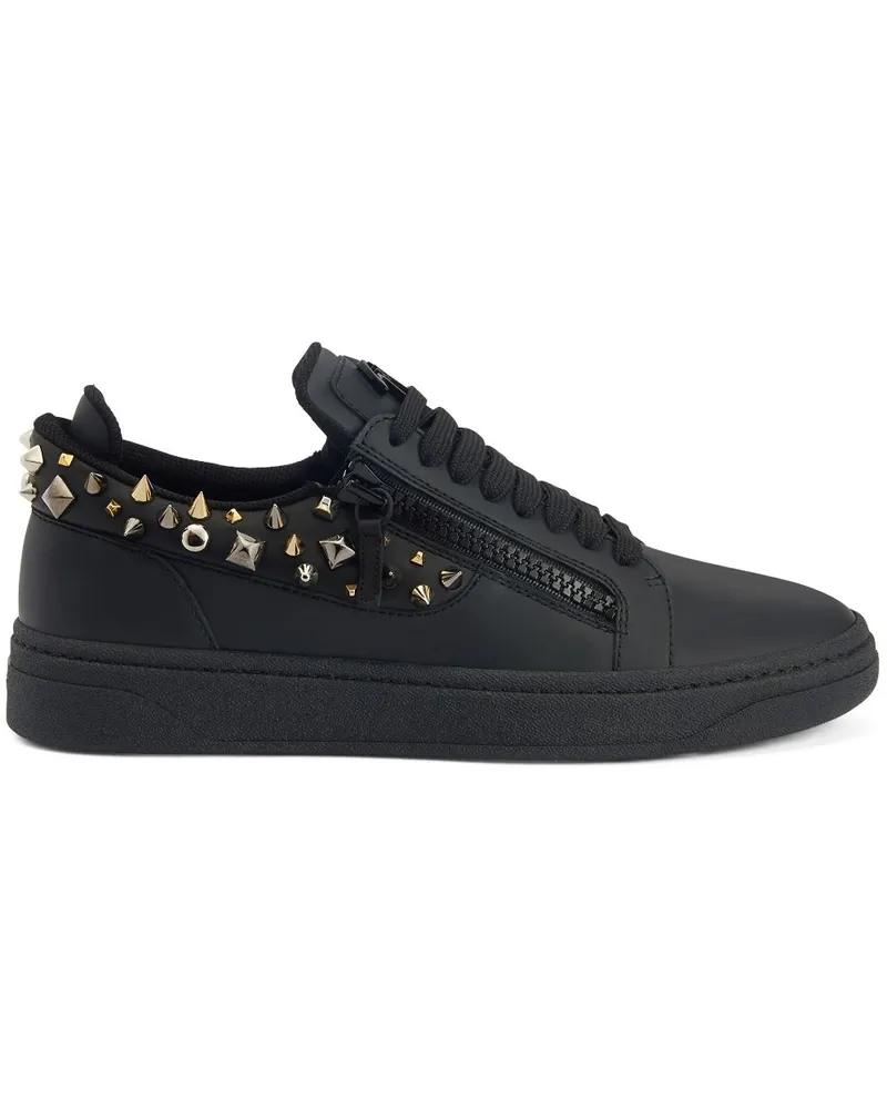 Giuseppe Zanotti Sneakers mit Nieten - Schwarz Schwarz