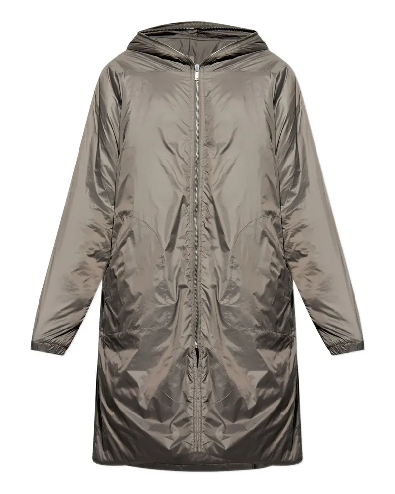 DRKSHDW by Rick Owens hooded zip coat - Grau Grau