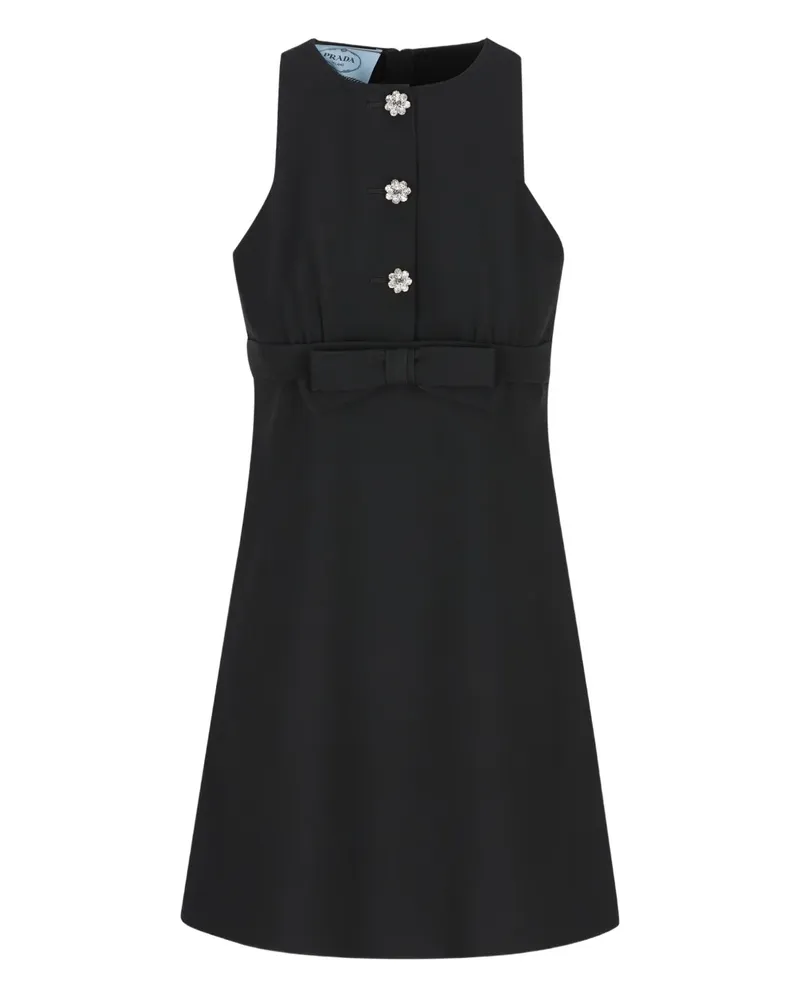 Prada Minikleid mit Schmucksteinen - Schwarz Schwarz
