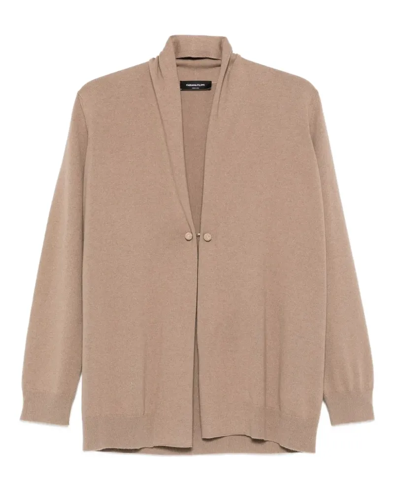 Fabiana Filippi Cardigan mit Brosche - Nude Nude