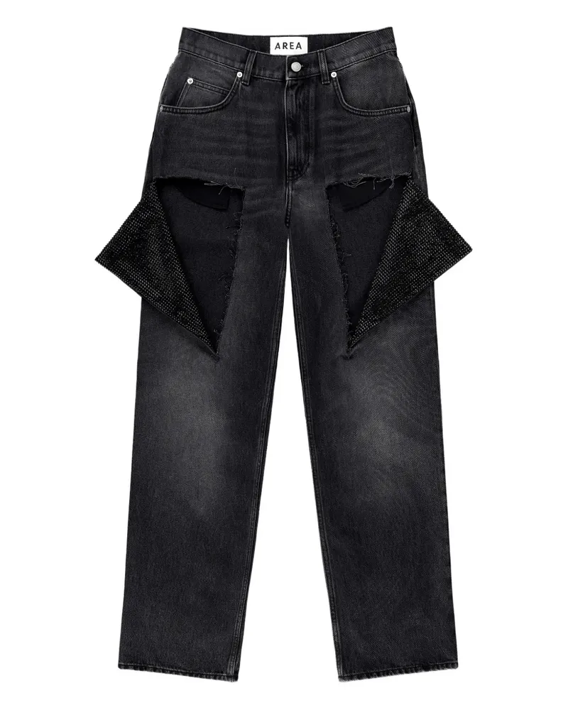 Area cotton trousers - Schwarz Schwarz