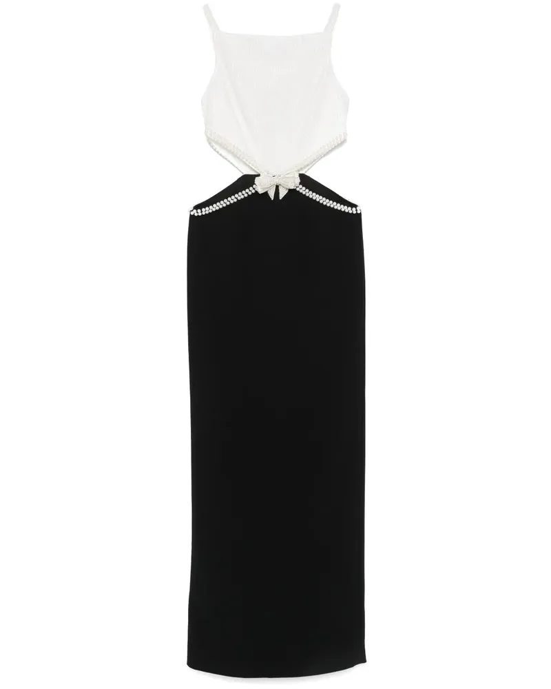 Self-Portrait Abendkleid mit Cut-Out - Weiß Weiß