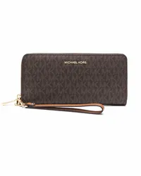 Michael Kors Portemonnaie mit Monogramm-Print Braun