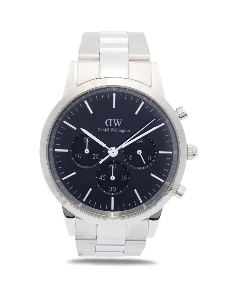 Daniel Wellington Iconic Link Chronograph 42mm - Schwarz Schwarz