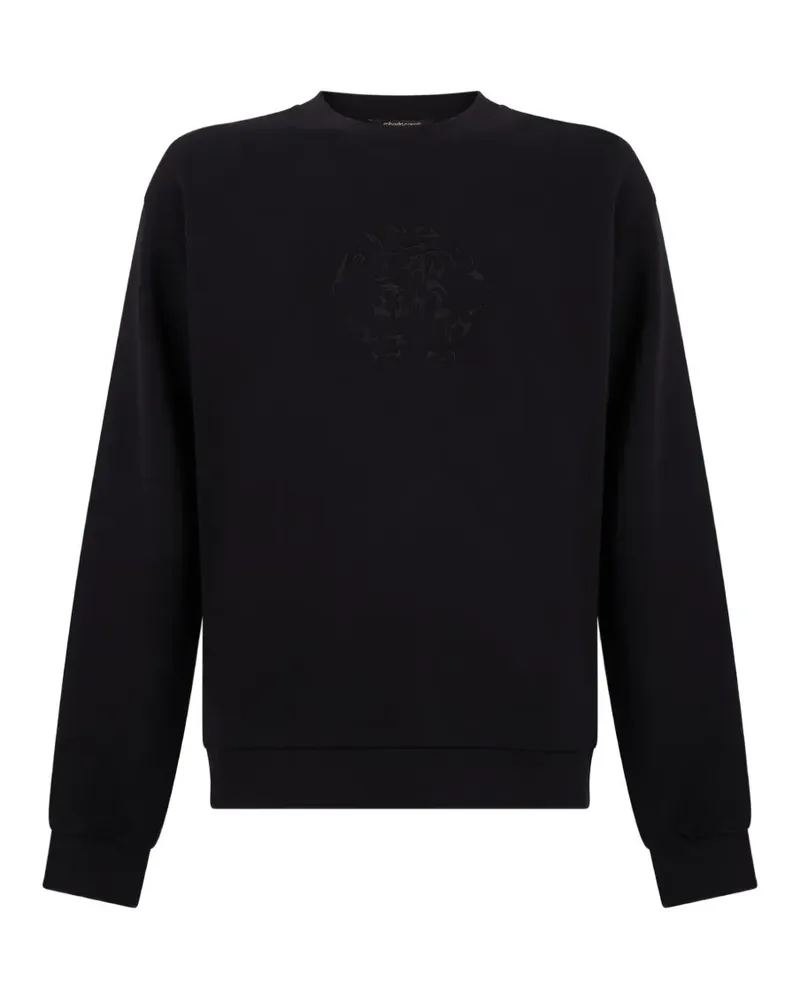 Roberto Cavalli logo-embroidered sweatshirt - Schwarz Schwarz