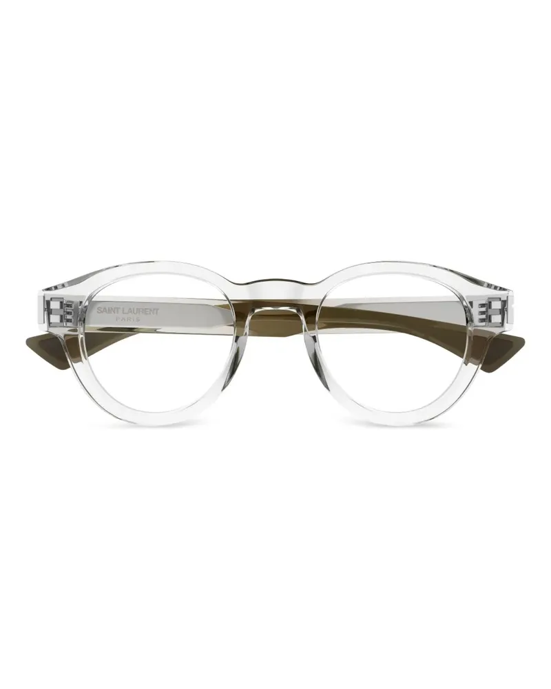 Saint Laurent Brille mit rundem Gestell - Weiß Weiß