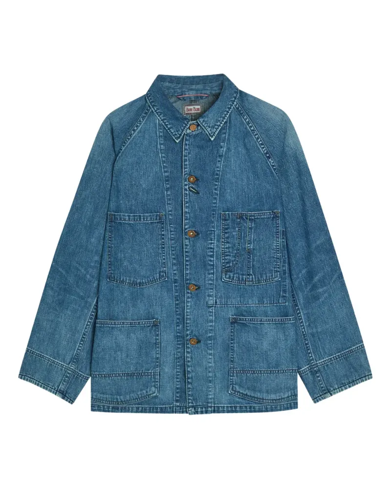 Blue Blue Japan washed-denim denim jacket - Blau Blau