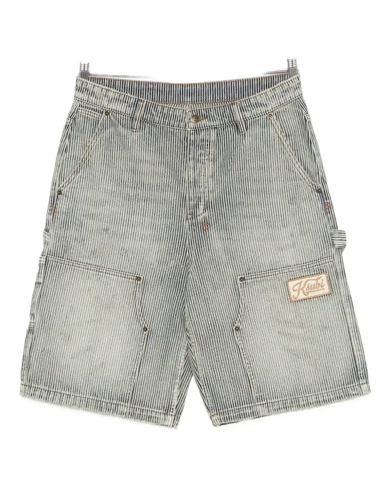 ksubi Maxx Operator striped cotton shorts - Blau Blau