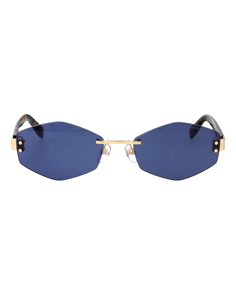 Marc Jacobs Air geometric-rimless sunglasses - Gold Gold