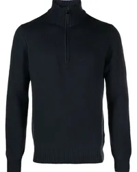 Dell'oglio Pullover mit Stehkragen Blau