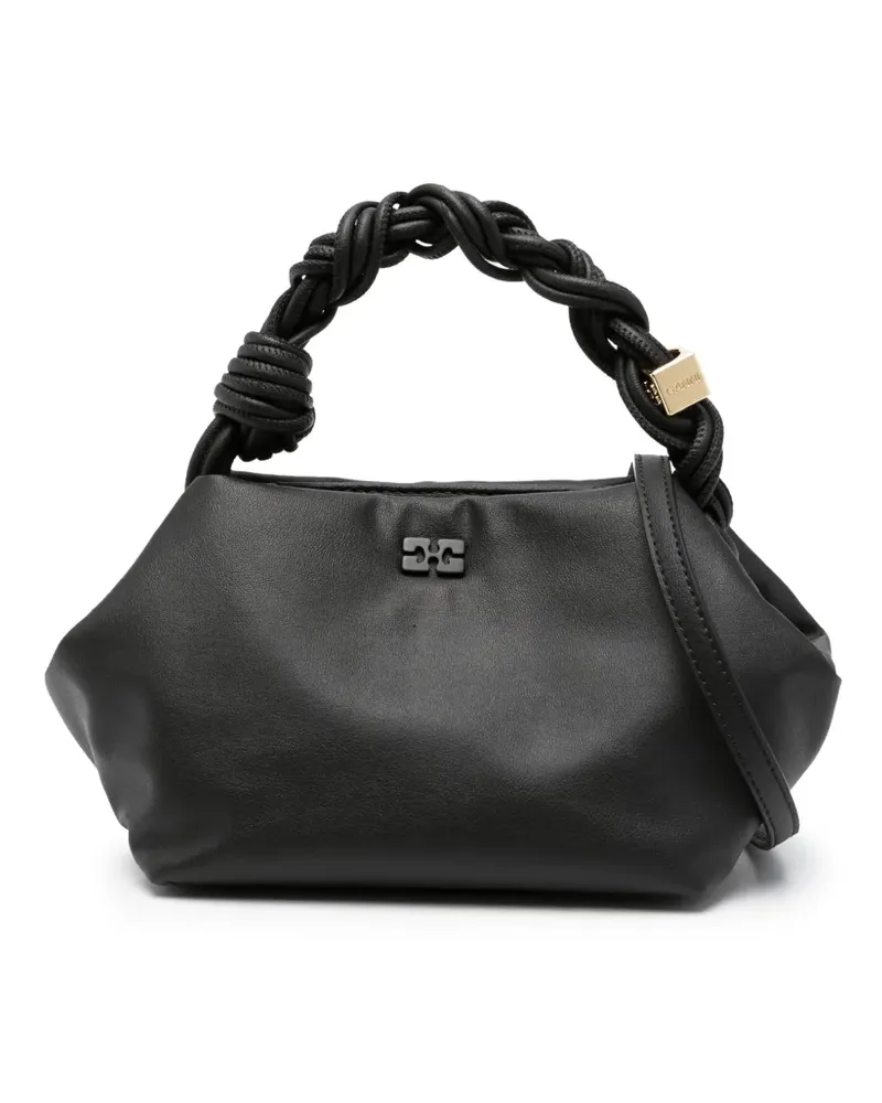 Ganni Ohoskin Bou Handtasche - Schwarz Schwarz