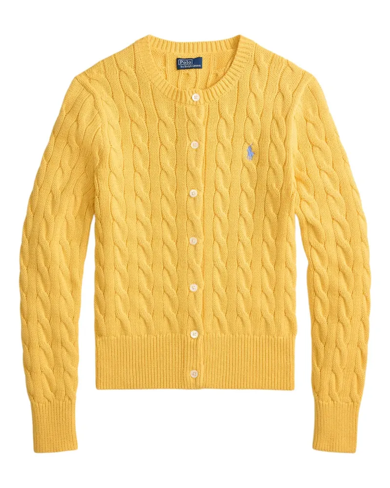 Ralph Lauren Cardigan mit Zopfmuster - Gelb Gelb